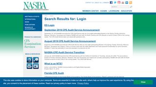 
                            3. Login | Search Results | NASBA