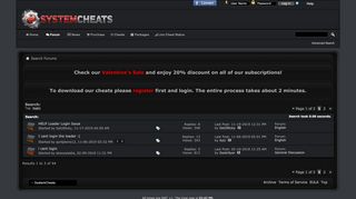 
                            1. login - Search Results - SystemCheats - Undetected Cheats and ...