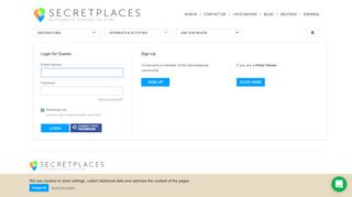 
                            1. Login - Secretplaces.com