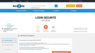 
                            2. LOGIN SECURITE (SAINT AVERTIN) Chiffre d'affaires, ...