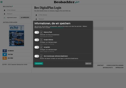 
                            7. Login - Seesener Beobachter