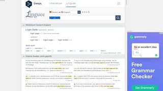 
                            1. Login Seite - Englisch-Übersetzung – Linguee Wörterbuch