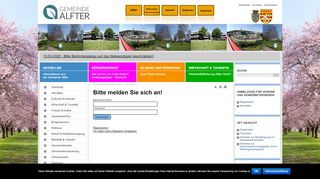 
                            4. Login Seite :: Gemeinde Alfter