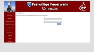 
                            6. Login-Seite - Homepage der Freiwilligen Feuerwehr Römerstein