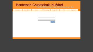 
                            3. Login-Seite - Homepage der Montessori-Grundschule Nussdorf bei ...