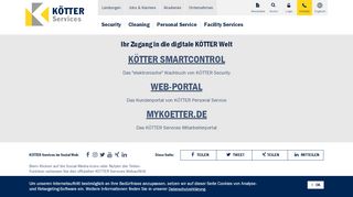 
                            1. Login-Seite: KÖTTER Services