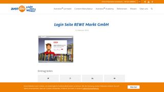 
                            4. Login Seite REWE Markt GmbH - Avendoo® - Avendoo® Lernwelt