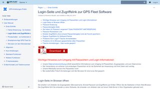 
                            4. Login-Seite und Zugriffslink zur GPS Fleet Software - GPS ...
