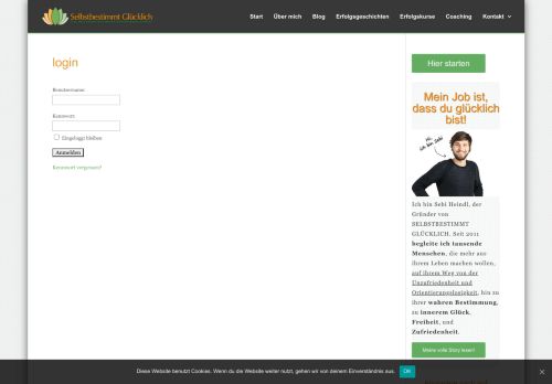 
                            1. login - Selbstbestimmt-glücklich.de