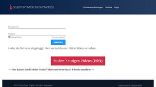 
                            1. Login - selbstoptimierungskongress.de