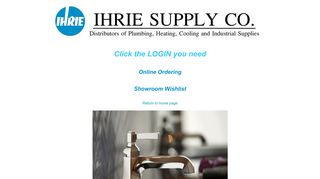 
                            8. Login Selection - Ihrie Supply Company