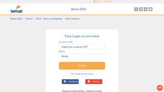 
                            7. Login - Senac EAD