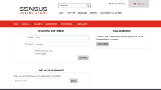 
                            12. Login - SENSUS Store