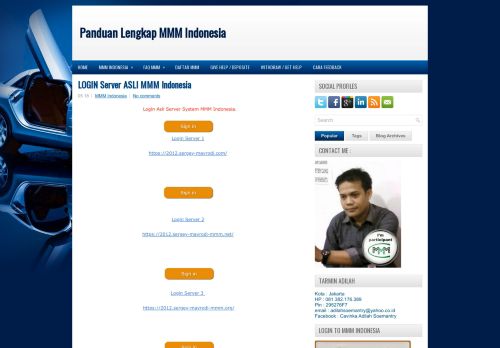 
                            7. LOGIN Server ASLI MMM Indonesia ~ Panduan Lengkap MMM ...