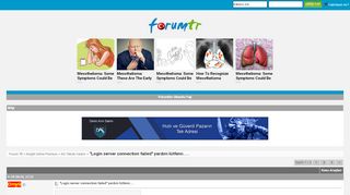 
                            10. ''Login server connection failed'' yardım lütfenn..... - Forum TR