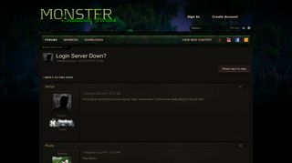 
                            5. Login server Down - Answered! - Monster WoW Forum