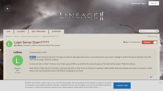 
                            11. Login server down????? - General Classic Discussion - Lineage II ...
