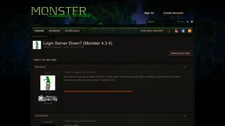 
                            6. Login Server Down? (Monster 4.3.4) - Answered! - Monster WoW Forum
