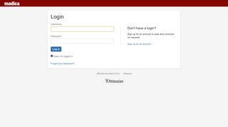 
                            3. Login - Service Desk - Modica JIRA