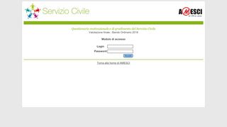 
                            6. Login - ServizioCivileRegionale.it