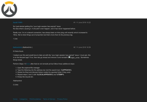 
                            6. Login Session Expired issue - Technical Support - Overwatch Forums ...