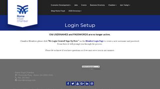 
                            13. Login Setup - Rome Floyd Chamber , GA