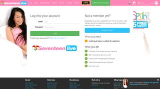 
                            2. Login - SeventeenLive