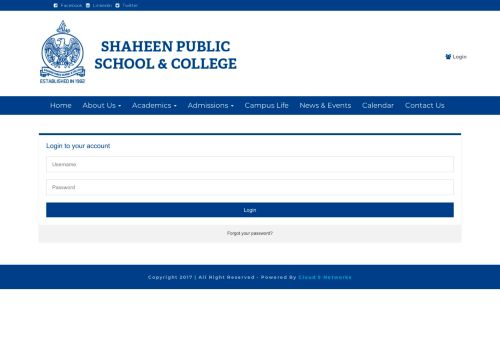 
                            8. Login - Shaheen Public School and College