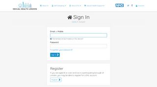 
                            5. Login - SHL – Sexual Health London