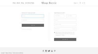 
                            4. Login - Shop Stevie