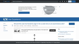 
                            13. login - Should the user be forced to sign in for a wish list on an ...