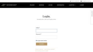 
                            2. Login - SHOWCAST Models