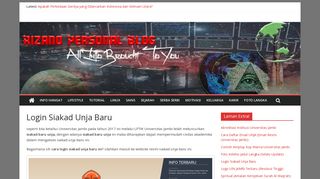 
                            2. Login Siakad Unja Baru > Rizano Universitas Jambi