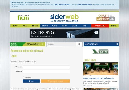 
                            10. Login - Siderweb - La community dell'acciaio