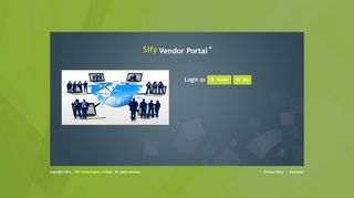 
                            2. Login - Sify - Vendor Portal