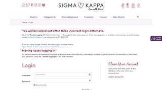 
                            6. Login | Sigma Kappa