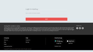 
                            7. Login / Sign Up - nearbuy