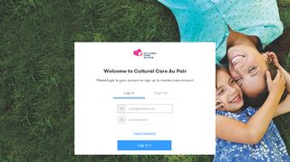 
                            4. Login - Sign up to Cultural Care Au Pair