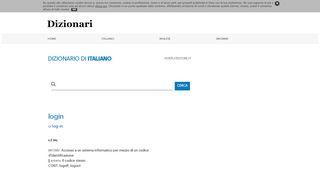 
                            3. login: significato e definizione - Dizionari - La Repubblica