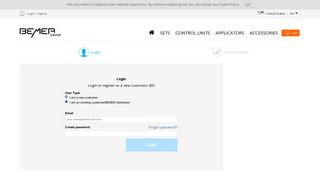 
                            3. Login / Signup - Bemer Shop - BEMER Group