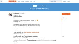 
                            12. Login / Signup Facebook Ext Error - Flarum Community