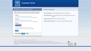
                            6. login / signup - Tata AIG