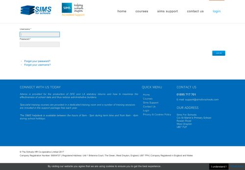 
                            1. Login - SIMS For Schools