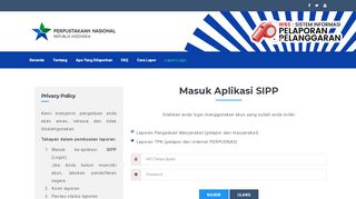 
                            2. Login | SIPP-PERPUSNAS