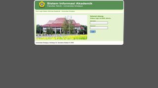 
                            3. Login Sistem Informasi Akademik - Universitas Sriwijaya