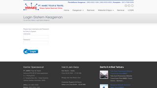 
                            6. Login Sistem Keagenan MMBC | PT. MMBC Tour & Travel - Travel ...