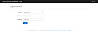 
                            1. Login - Sistem Pengurusan Latihan Industri, UTHM