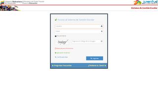 
                            1. Login | Sistema de Gestión Escolar