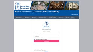 
                            5. Login Sistema SIUG - Iniciar sesión