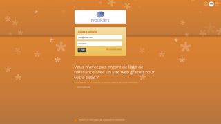 
                            8. Login site bébé - Noukie's